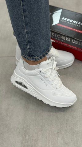 Кросівки Skechers UNO Stand On Air white 73690/W фото